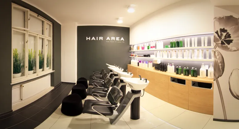 Interiér salonu Hair Area